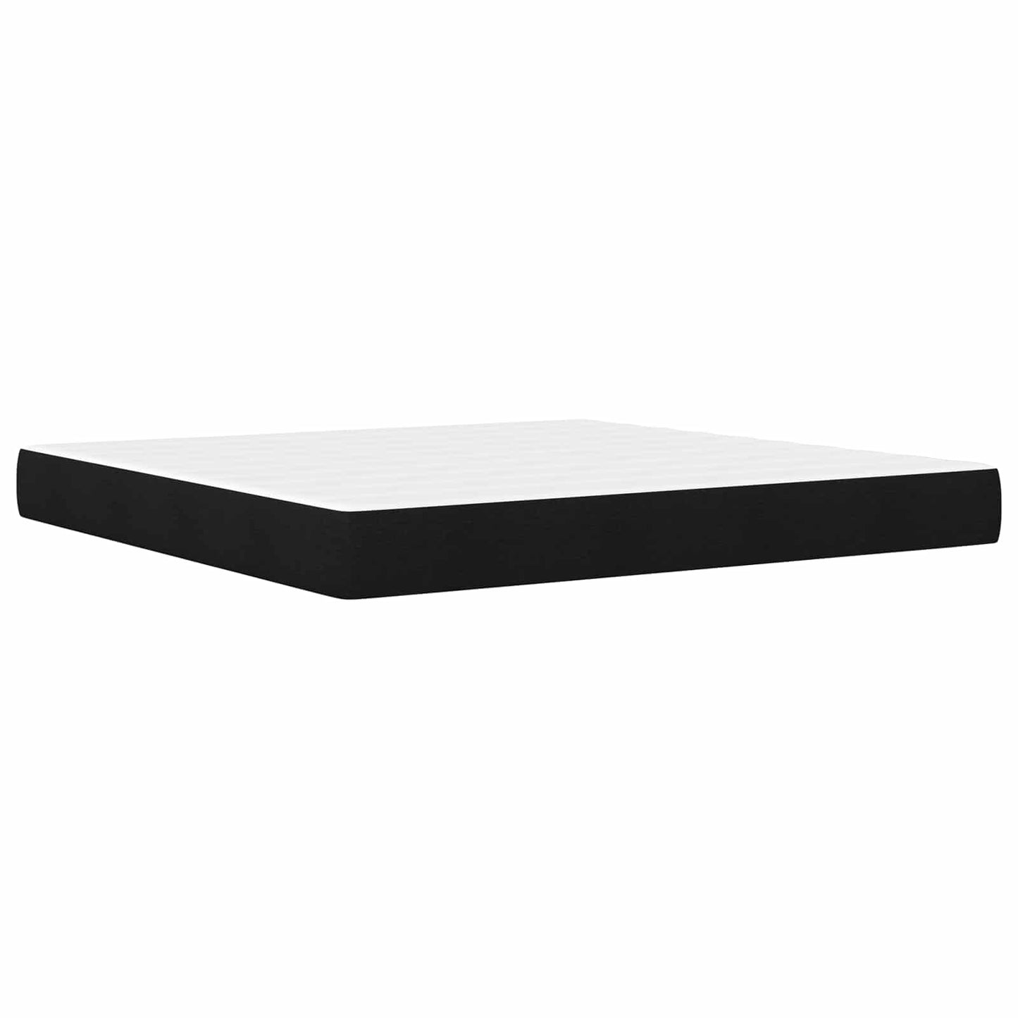 vidaXL Bed Frame with Mattress Black 180 x 200 cm Fabric