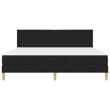 vidaXL Bed Frame with Mattress Black 180 x 200 cm Fabric