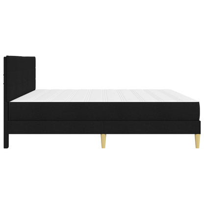 vidaXL Bed Frame with Mattress Black 180 x 200 cm Fabric