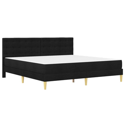 vidaXL Bed Frame with Mattress Black 180 x 200 cm Fabric