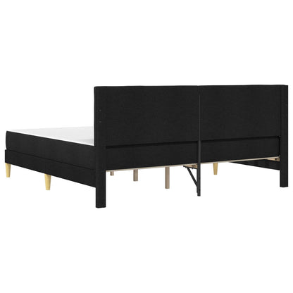 vidaXL Bed Frame with Mattress Black 180 x 200 cm Fabric