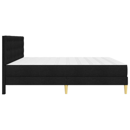 vidaXL Bed Frame with Mattress Black 180 x 200 cm Fabric