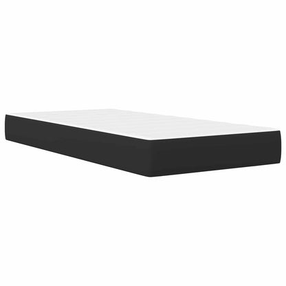 vidaXL Bed Frame with Headboard Black 90 x 190 cm Faux Leather