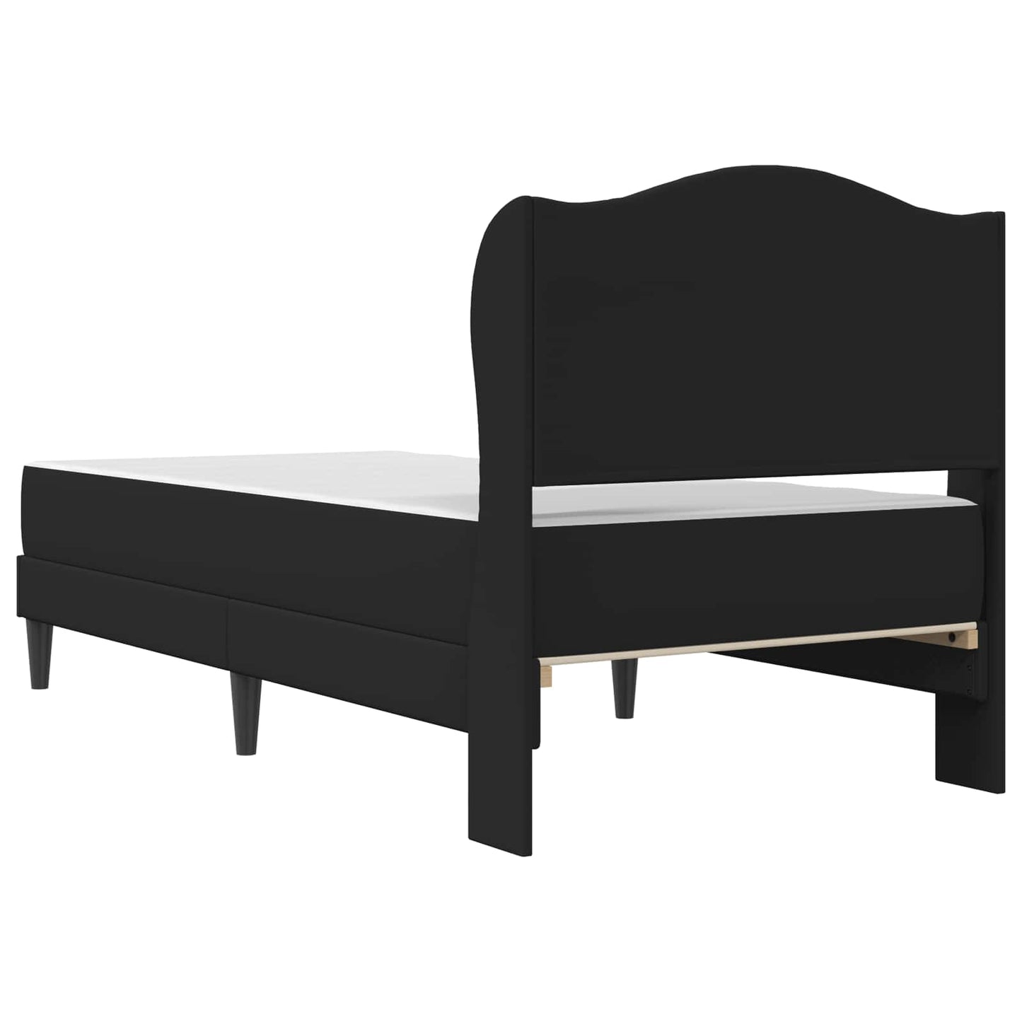 vidaXL Bed Frame with Headboard Black 90 x 190 cm Faux Leather