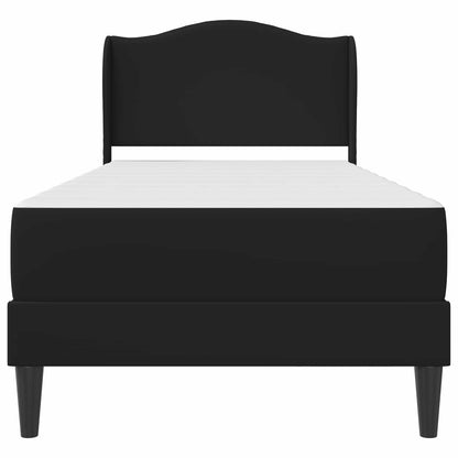 vidaXL Bed Frame with Headboard Black 90 x 190 cm Faux Leather