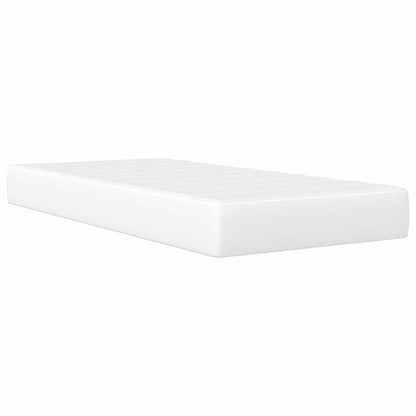 vidaXL Bed Frame with Headboard White 90 x 190 cm Faux Leather