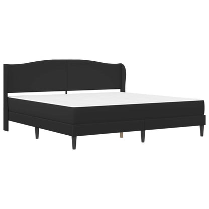 vidaXL Bed Frame with Headboard Black 180 x 200 cm Faux Leather