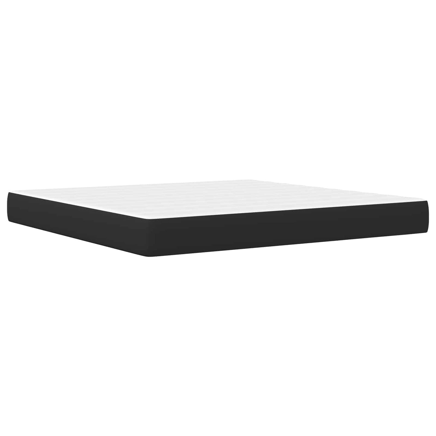 vidaXL Bed Frame with Headboard Black 180 x 200 cm Faux Leather