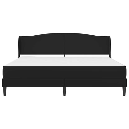 vidaXL Bed Frame with Headboard Black 180 x 200 cm Faux Leather