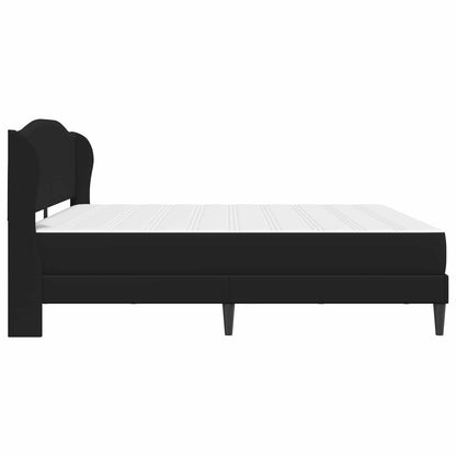 vidaXL Bed Frame with Headboard Black 180 x 200 cm Faux Leather
