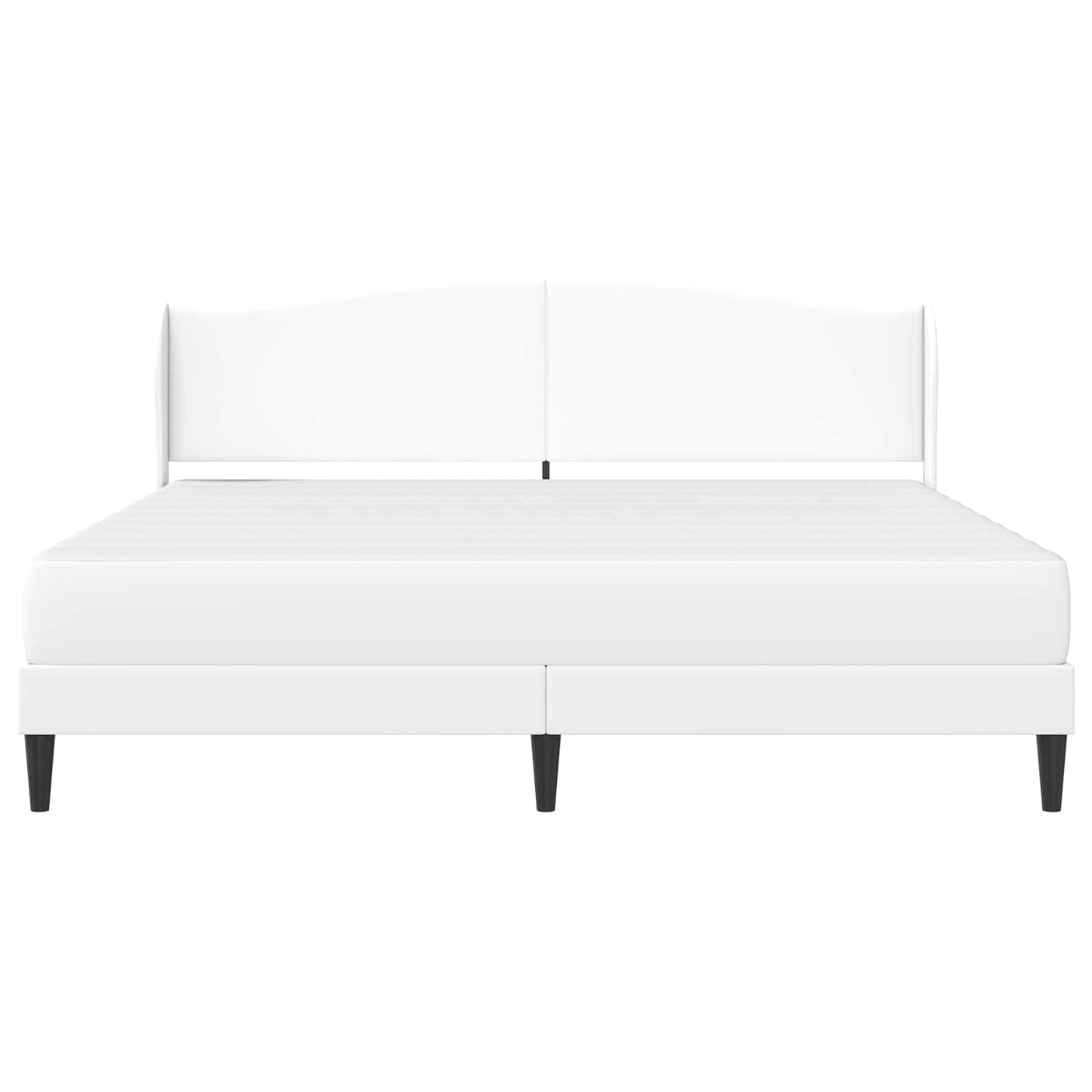 vidaXL Bed Frame with Headboard White 180 x 200 cm Faux Leather