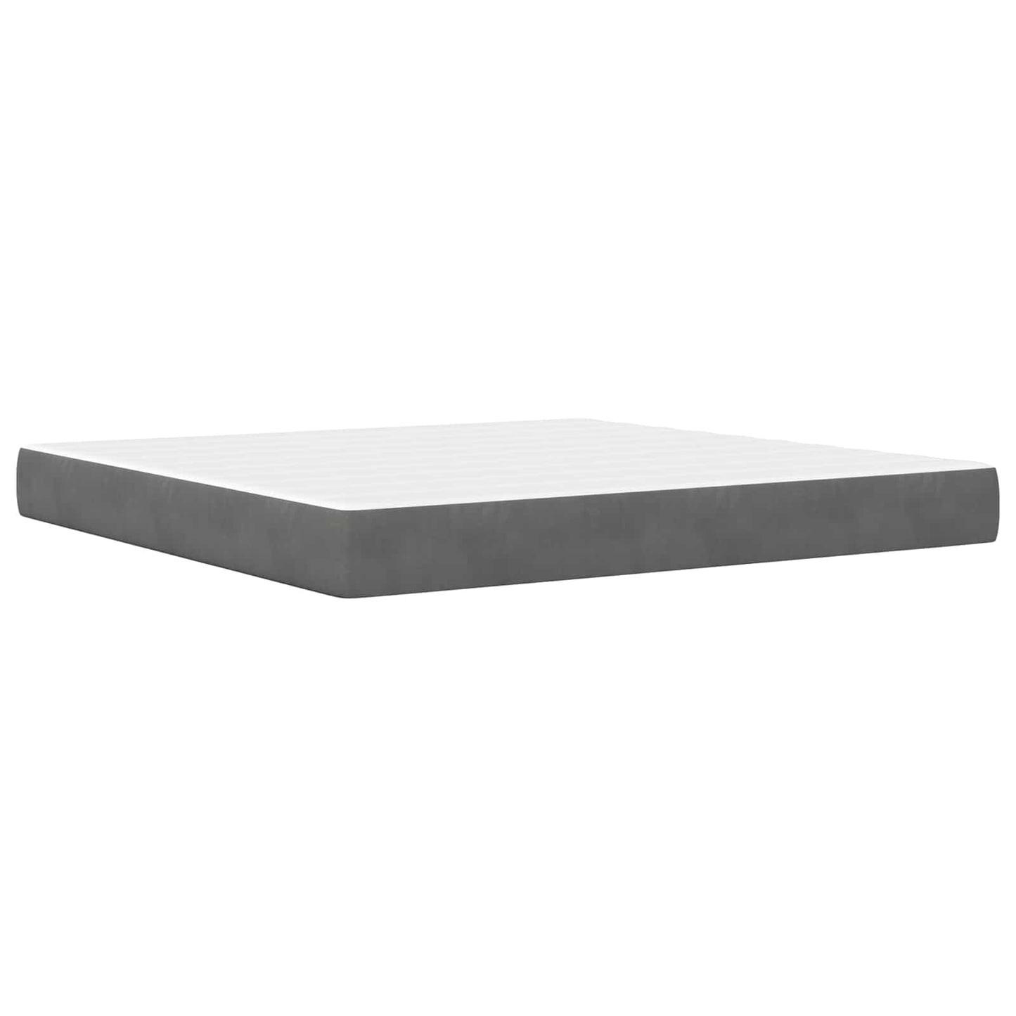 vidaXL Bed Frame with Headboard Dark Grey 180 x 200 cm Velvet