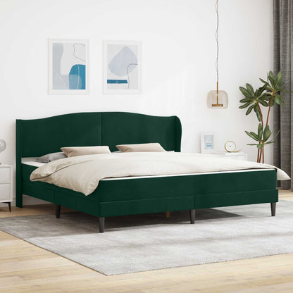 vidaXL Bed Frame with Headboard Black 180 x 200 cm Velvet