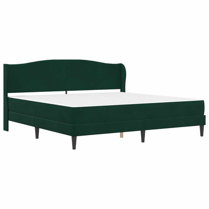 vidaXL Bed Frame with Headboard Black 180 x 200 cm Velvet