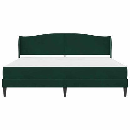 vidaXL Bed Frame with Headboard Black 180 x 200 cm Velvet
