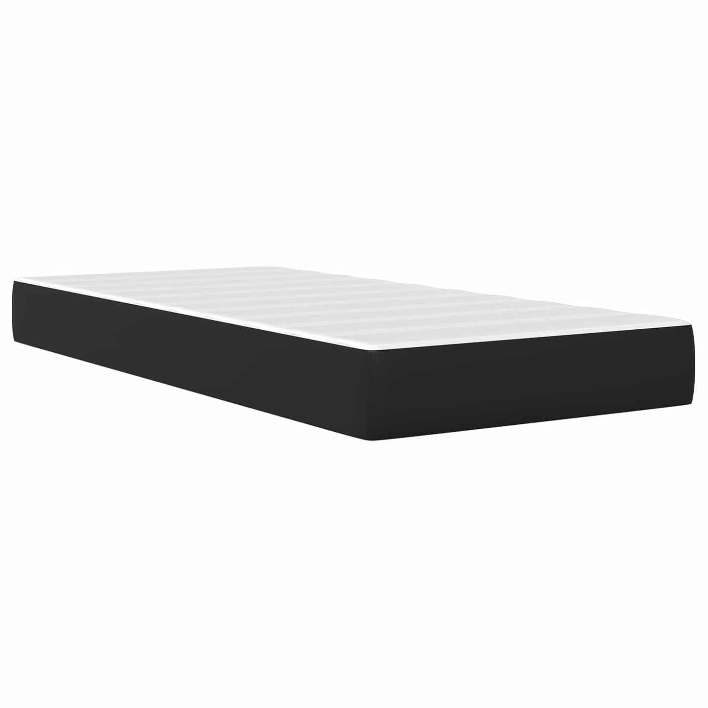 vidaXL Bed Frame with LED Strip Lights Black 90 x 190 cm Faux Leather