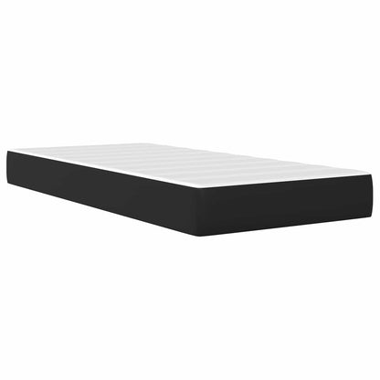 vidaXL Bed Frame with LED Strip Lights Black 90 x 190 cm Faux Leather
