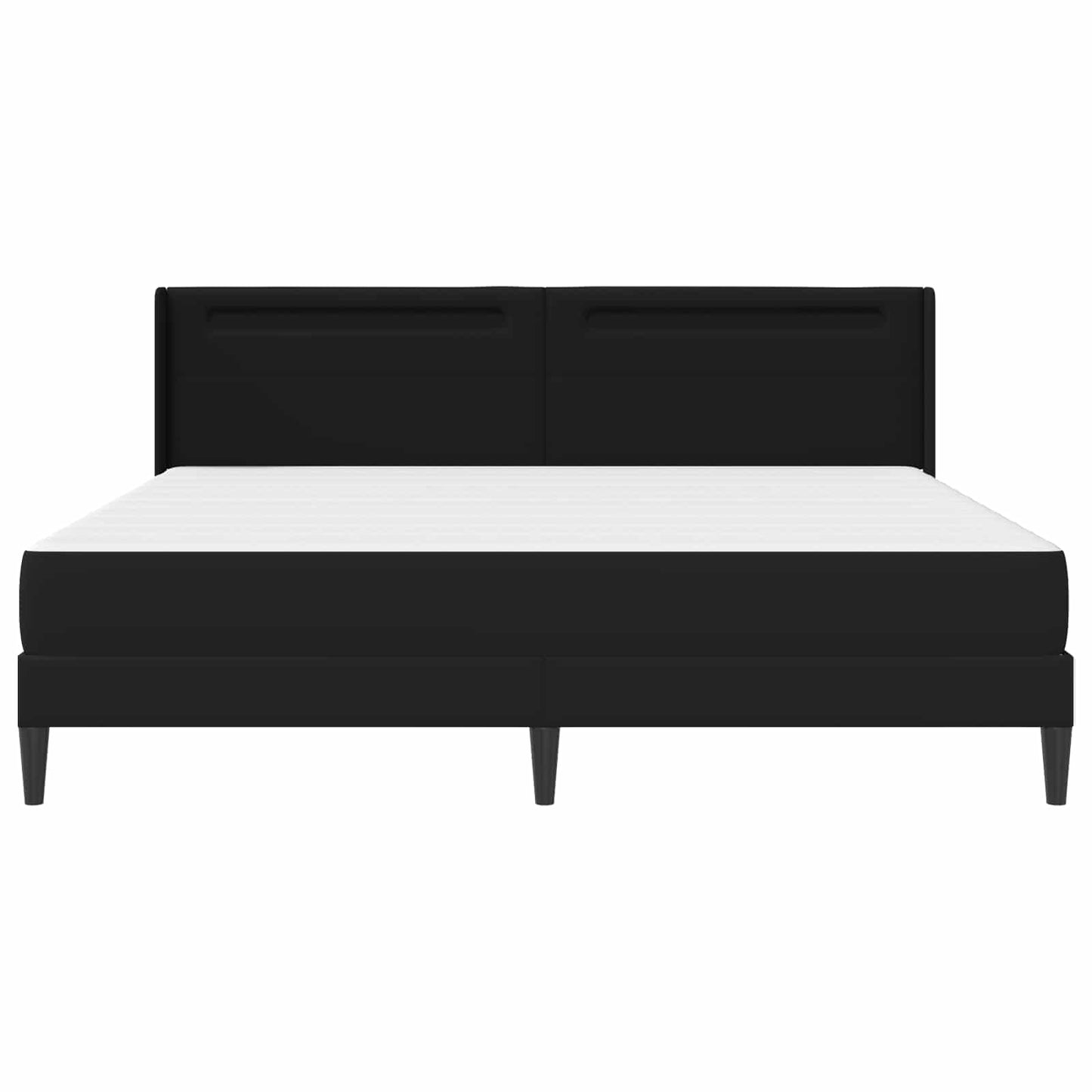 vidaXL Bed Frame with LED Strip Lights Black 180 x 200 cm Faux Leather