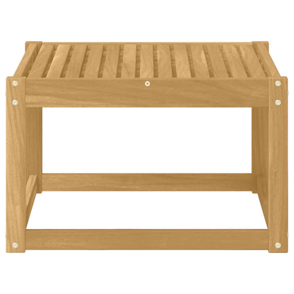 vidaXL Outdoor Table Solid Acacia Wood White 59 x 59 x 37 cm