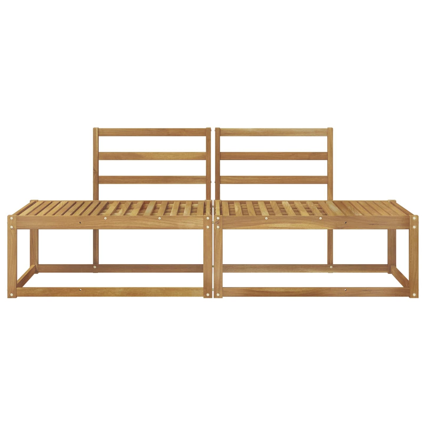 vidaXL Outdoor End Sofa 2 Piece White 182.5 x 63 x 73 cm