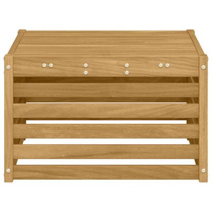 vidaXL Outdoor Table Solid Acacia Wood White 59 x 59 x 37 cm