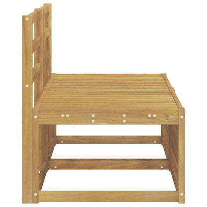 vidaXL 2 Piece Outdoor Middle Sofa Solid Acacia Wood White