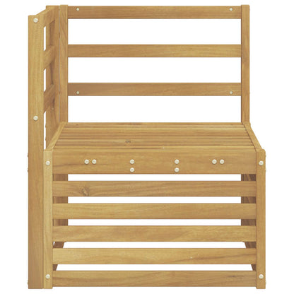 vidaXL Outdoor Corner Sofa Solid Acacia Wood White 63 x 63 x 73 cm
