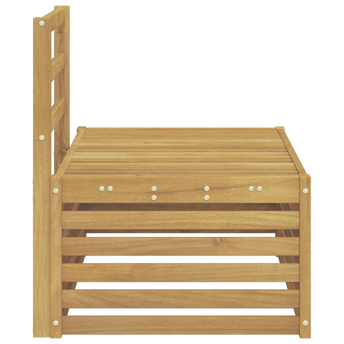 vidaXL Outdoor Sofa Set White 91 x 63 x 73 cm Solid Acacia Wood