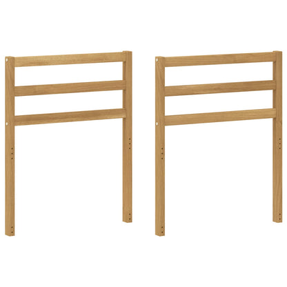 vidaXL Armrests Module 2 pcs White 59 x 4 x 73 cm Solid Acacia Wood