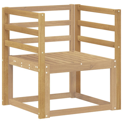 vidaXL Armrests Module 2 pcs White 59 x 4 x 73 cm Solid Acacia Wood