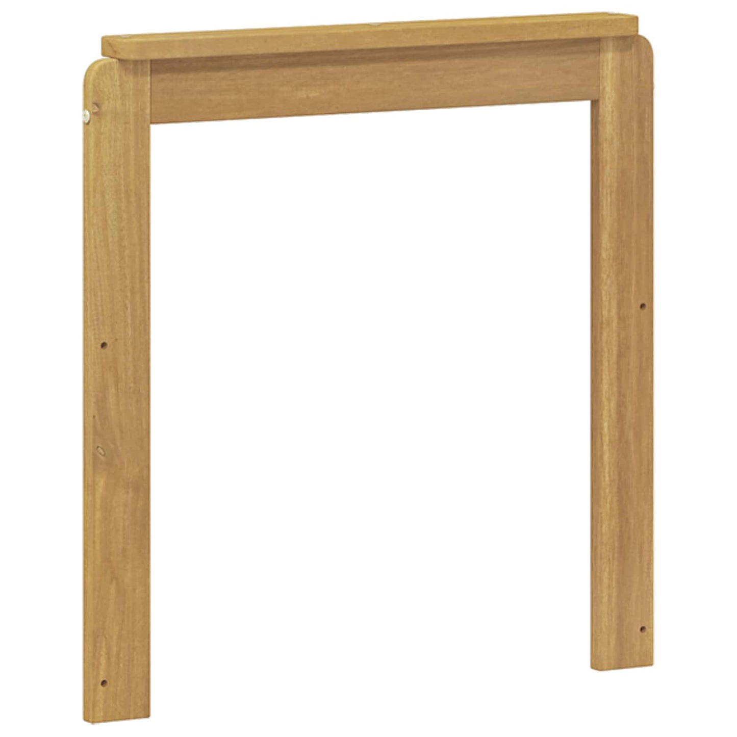 vidaXL Armrests Module 2 pcs White 59 x 6 x 61 cm Solid Acacia Wood