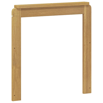 vidaXL Armrests Module 2 pcs White 59 x 6 x 61 cm Solid Acacia Wood