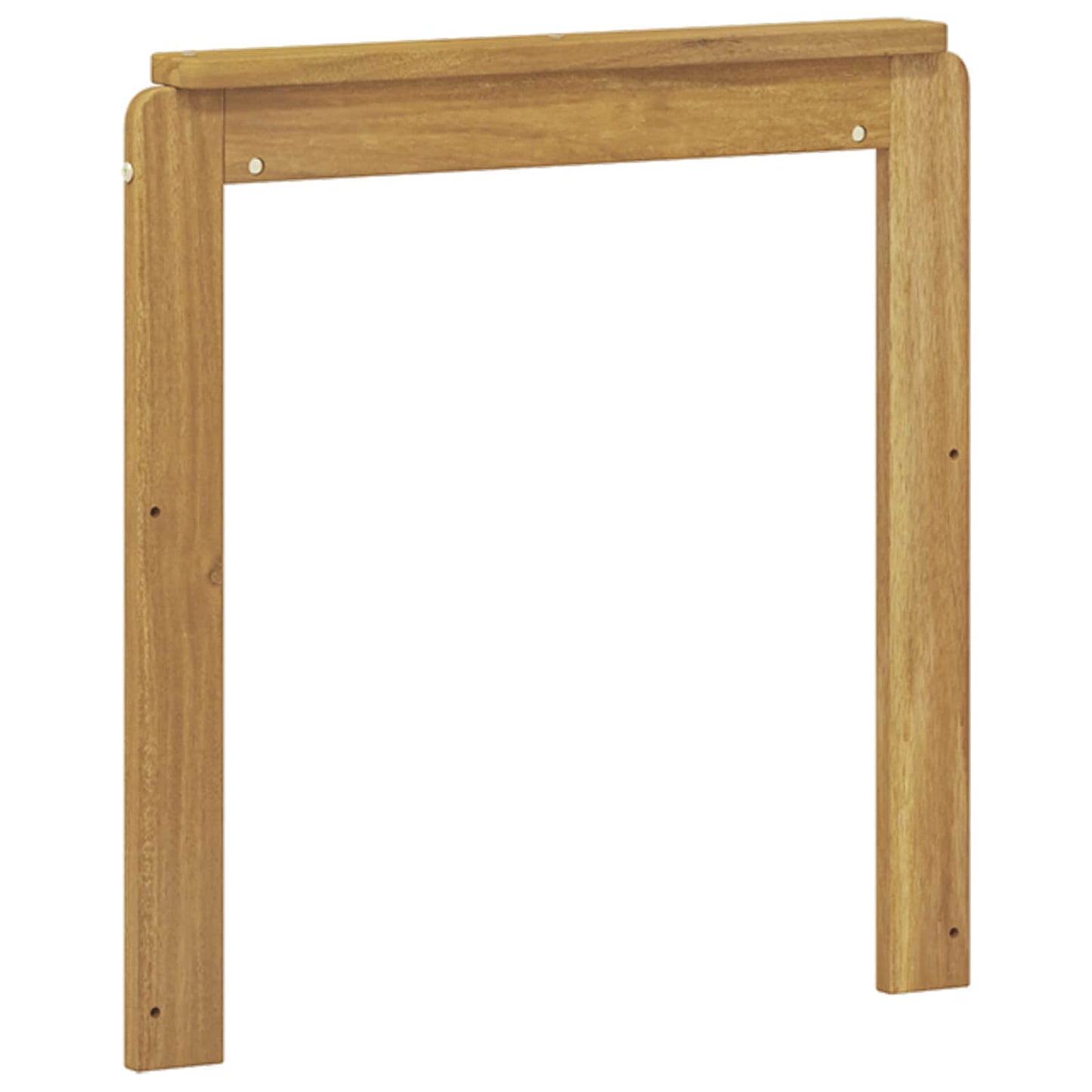 vidaXL Armrests Module 2 pcs White 59 x 6 x 61 cm Solid Acacia Wood