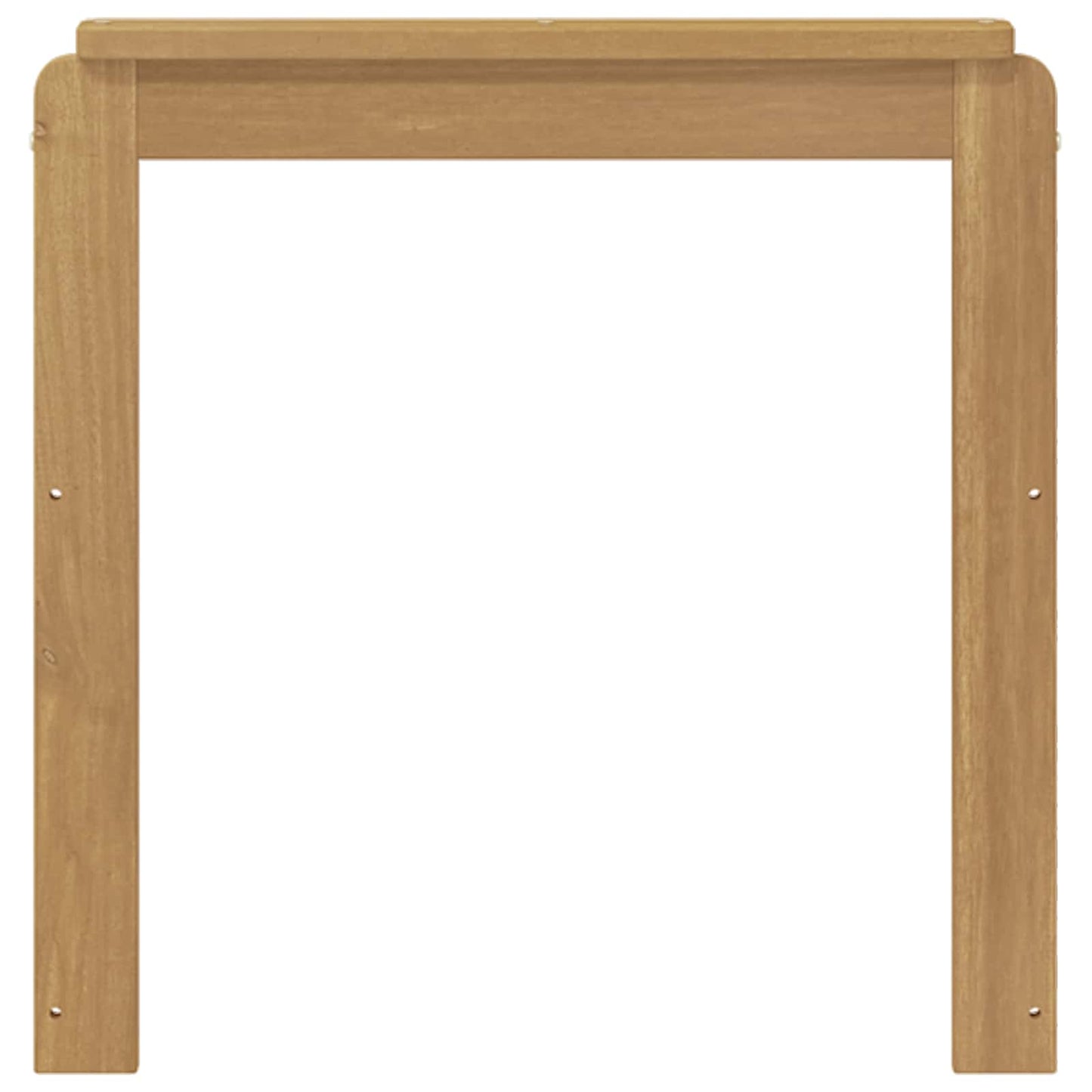 vidaXL Armrests Module 2 pcs White 59 x 6 x 61 cm Solid Acacia Wood