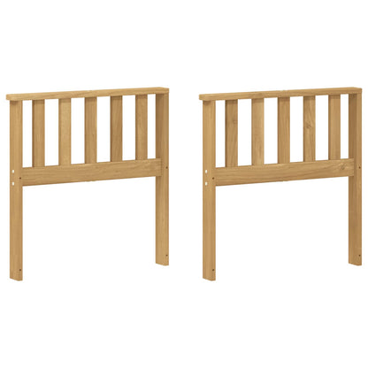 vidaXL Armrests Module 2 pcs White 60 x 6 x 61 cm Solid Acacia Wood