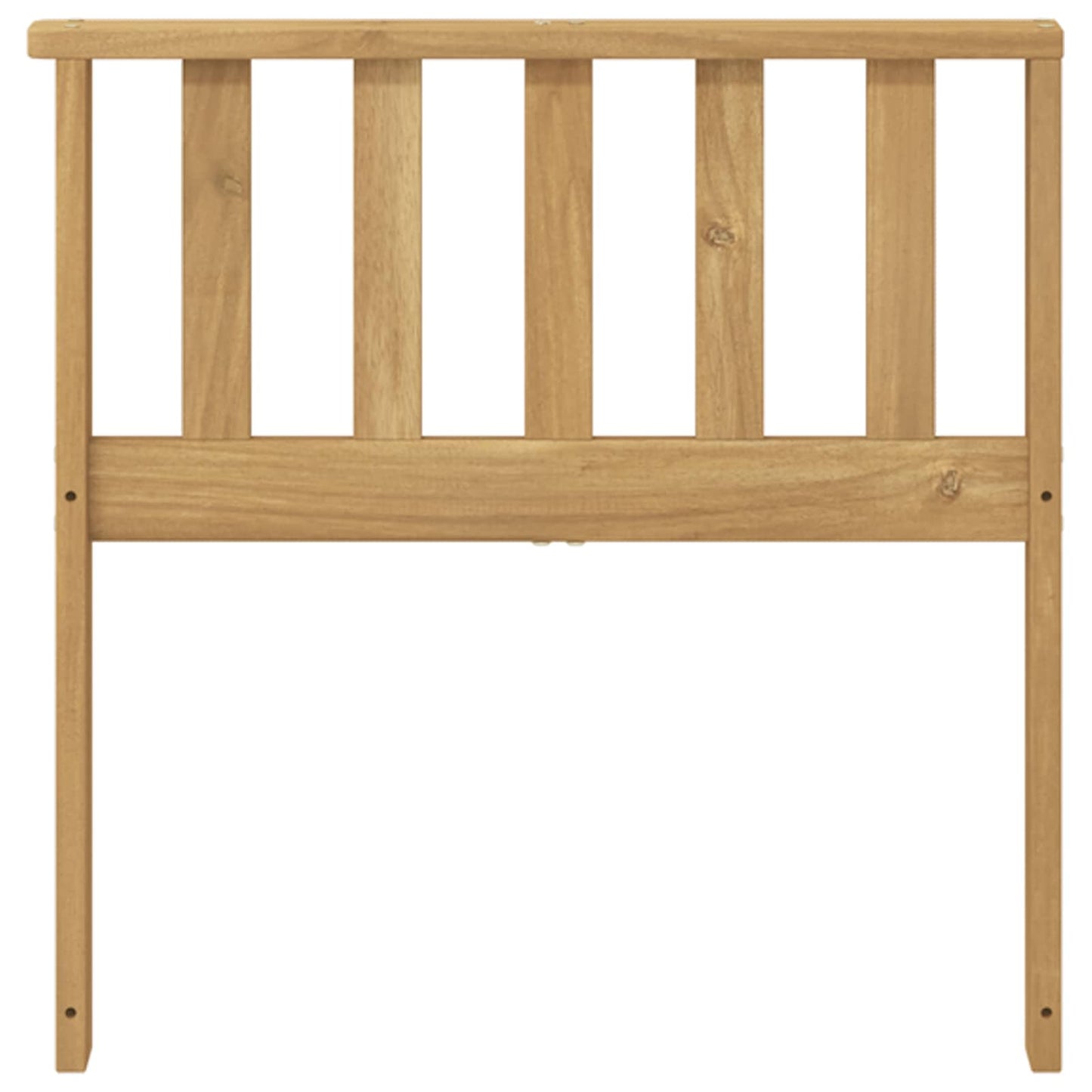 vidaXL Armrests Module 2 pcs White 60 x 6 x 61 cm Solid Acacia Wood