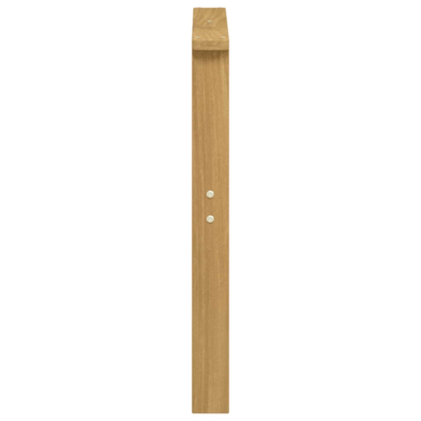 vidaXL Armrests Module 2 pcs White 60 x 6 x 61 cm Solid Acacia Wood