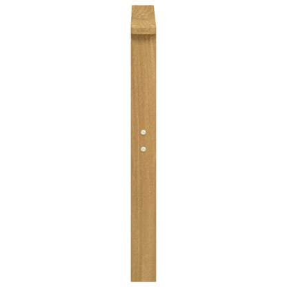 vidaXL Armrests Module 2 pcs White 60 x 6 x 61 cm Solid Acacia Wood