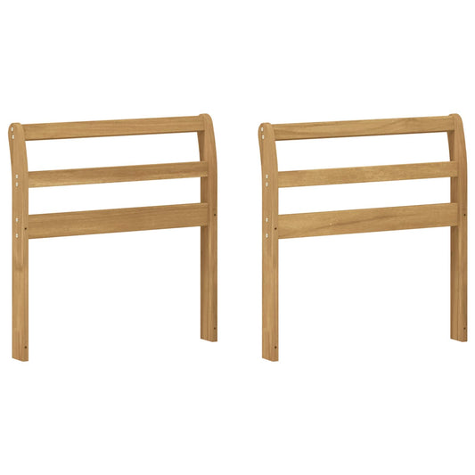 vidaXL Armrests Module 2 pcs White 58.5 x 8.5 x 60 cm