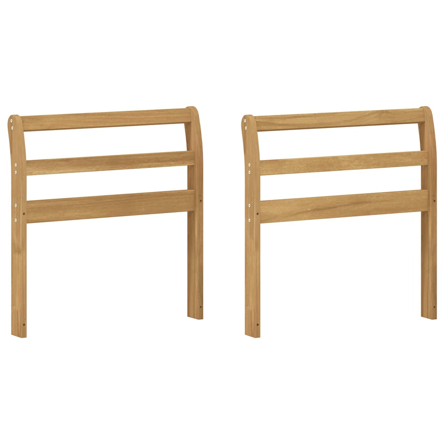 vidaXL Armrests Module 2 pcs White 58.5 x 8.5 x 60 cm