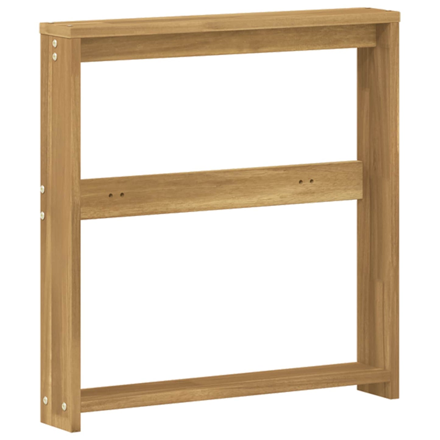 vidaXL Armrests Module 2 pcs White 58.5 x 10 x 61 cm Solid Acacia Wood