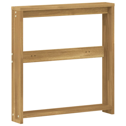 vidaXL Armrests Module 2 pcs White 58.5 x 10 x 61 cm Solid Acacia Wood