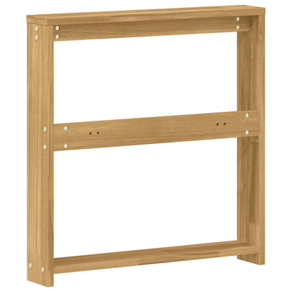 vidaXL Armrests Module 2 pcs White 58.5 x 10 x 61 cm Solid Acacia Wood
