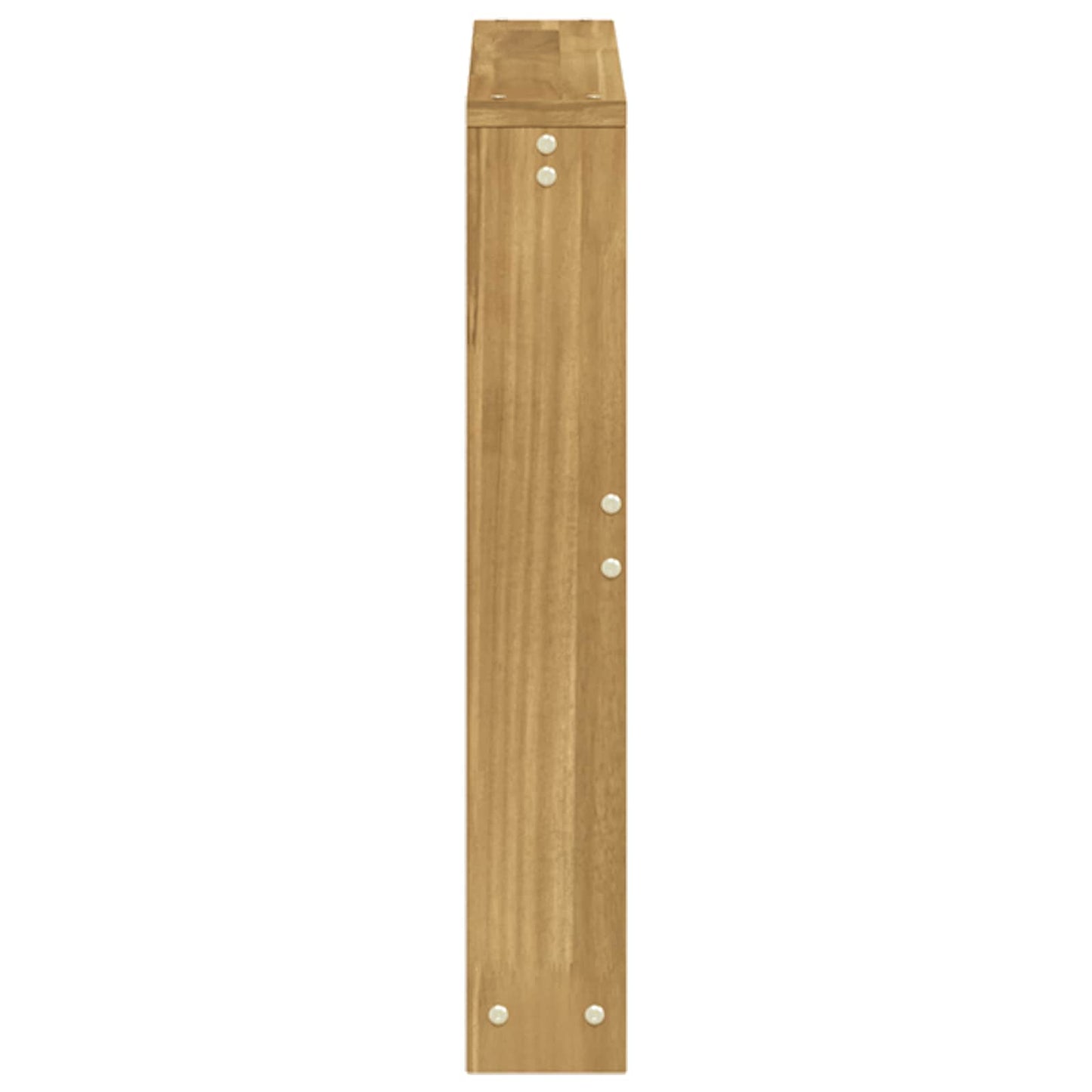 vidaXL Armrests Module 2 pcs White 58.5 x 10 x 61 cm Solid Acacia Wood