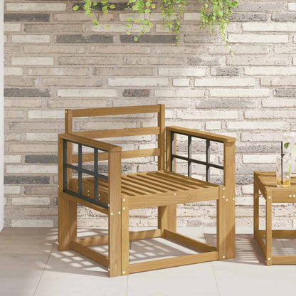 vidaXL Armrests Module 2 pcs White 60 x 6 x 61 cm Solid Acacia Wood