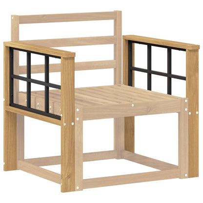 vidaXL Armrests Module 2 pcs White 60 x 6 x 61 cm Solid Acacia Wood