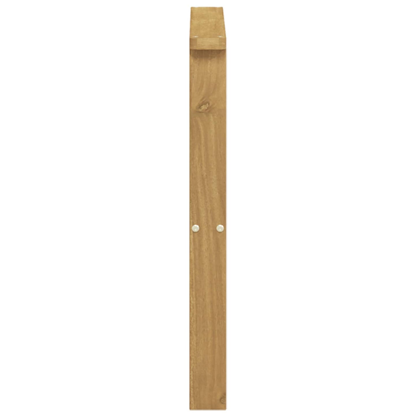 vidaXL Armrests Module 2 pcs White 60 x 6 x 61 cm Solid Acacia Wood