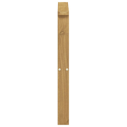 vidaXL Armrests Module 2 pcs White 60 x 6 x 61 cm Solid Acacia Wood