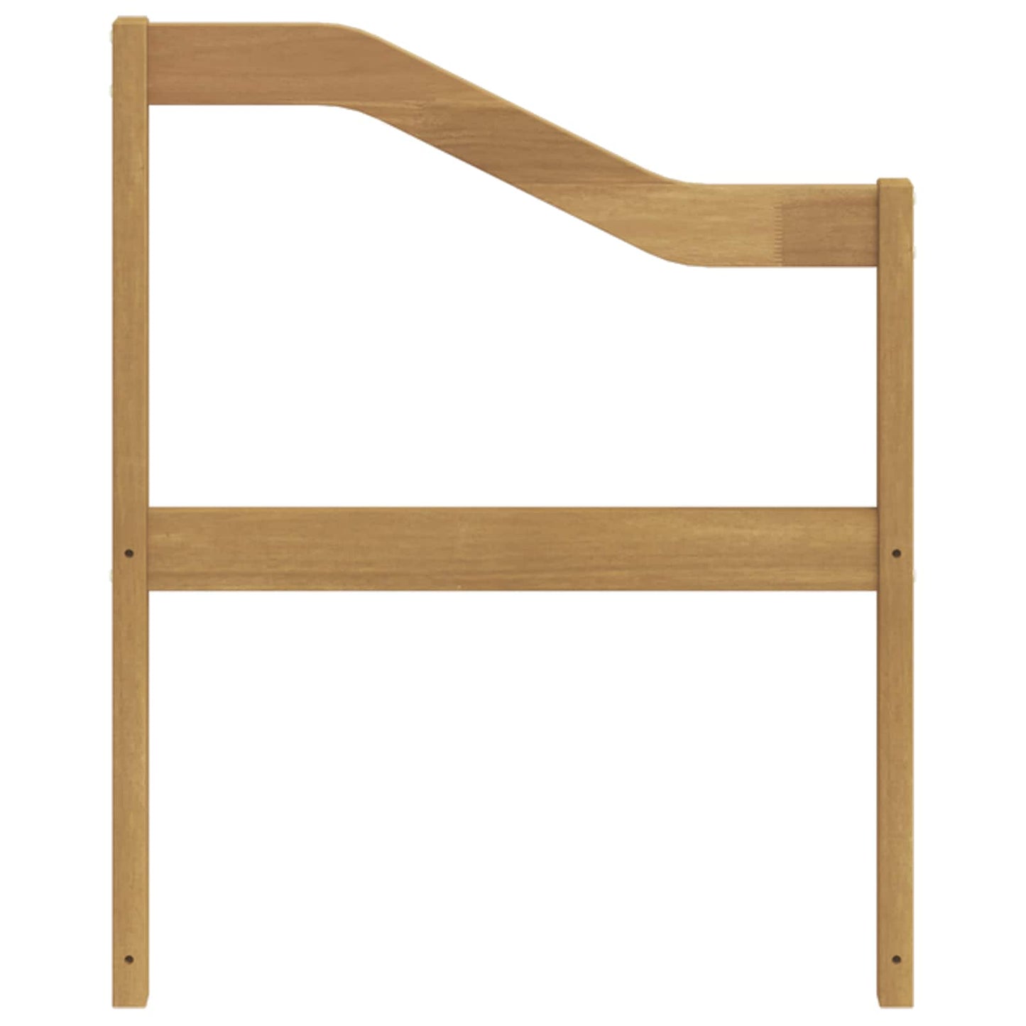 vidaXL Armrests Module 2 pcs White 59 x 4 x 73 cm Solid Acacia Wood