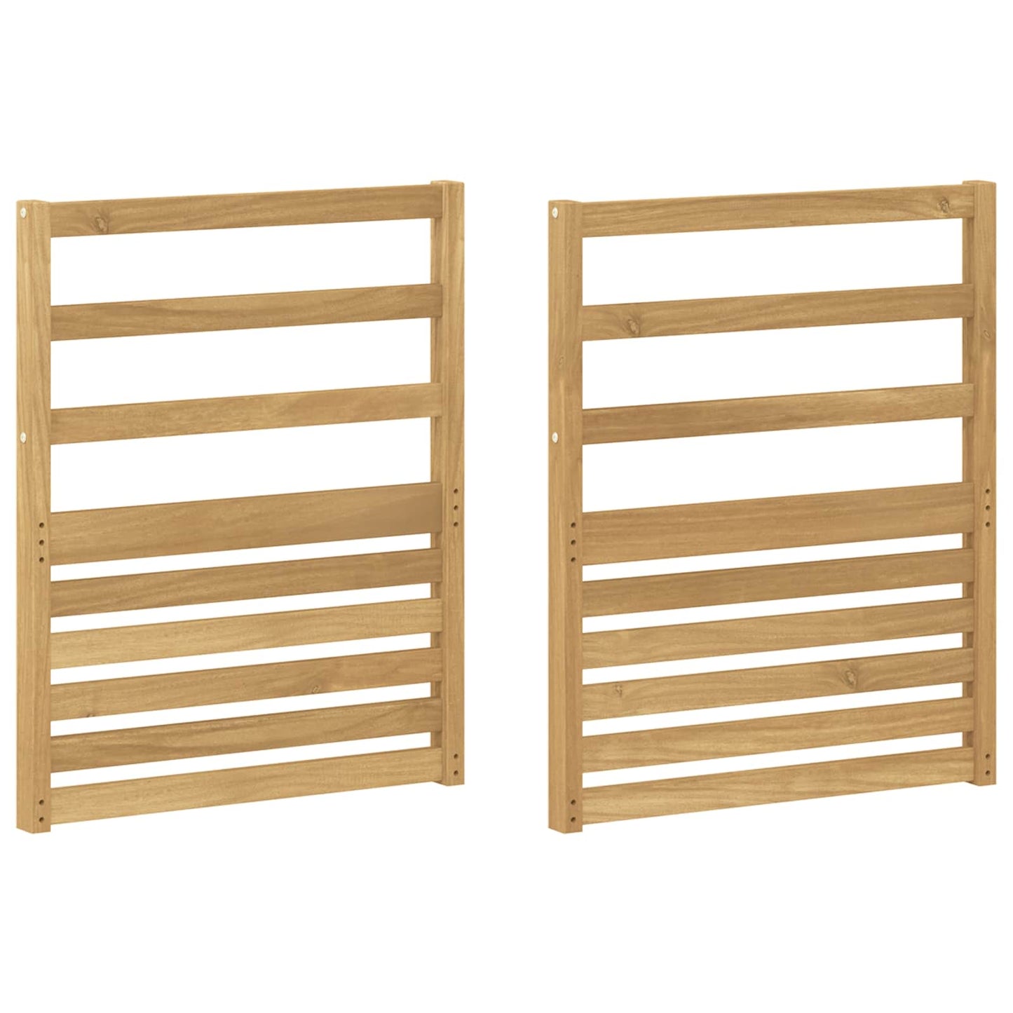 vidaXL Armrests Module 2 pcs White 59 x 4 x 73 cm Solid Acacia Wood